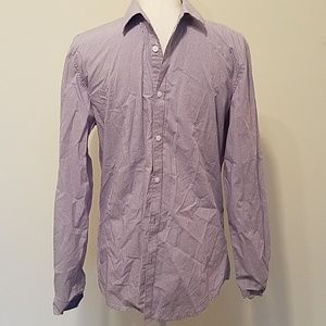 Nwot  Men's Calvin Klein purple plaid button down